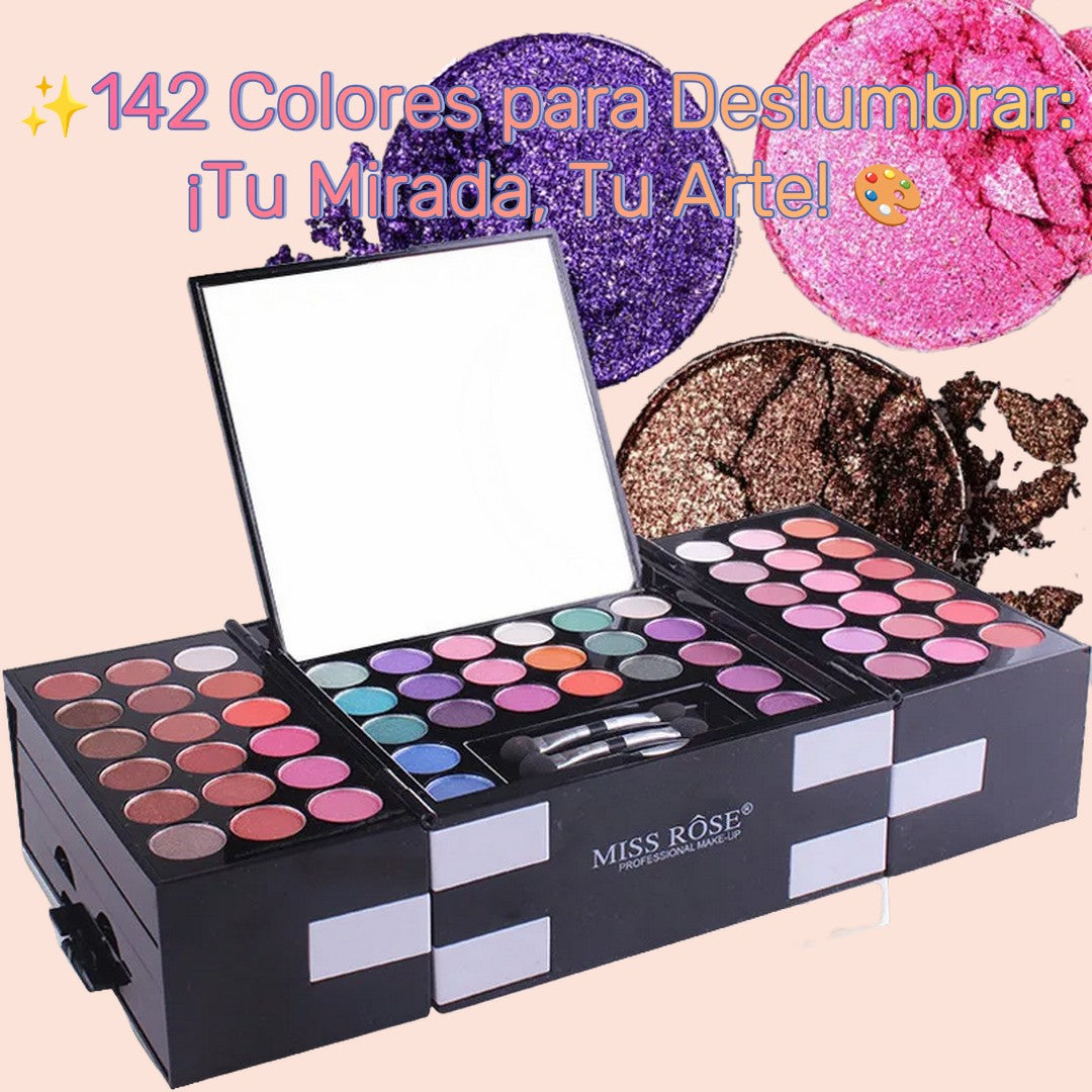 Kit de maquillaje de larga duración, 148 colores